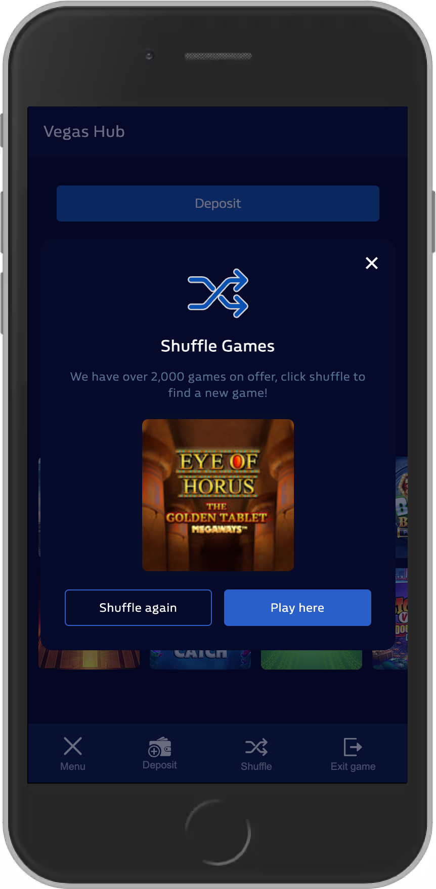Shuffle Games screen 1